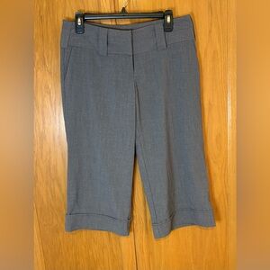 Guess Cropped Capri Pants Wide Leg Cuffed Hem Size 27